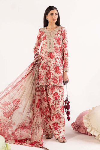 Digital Printed 3 Piece Lawn Suit - Pink