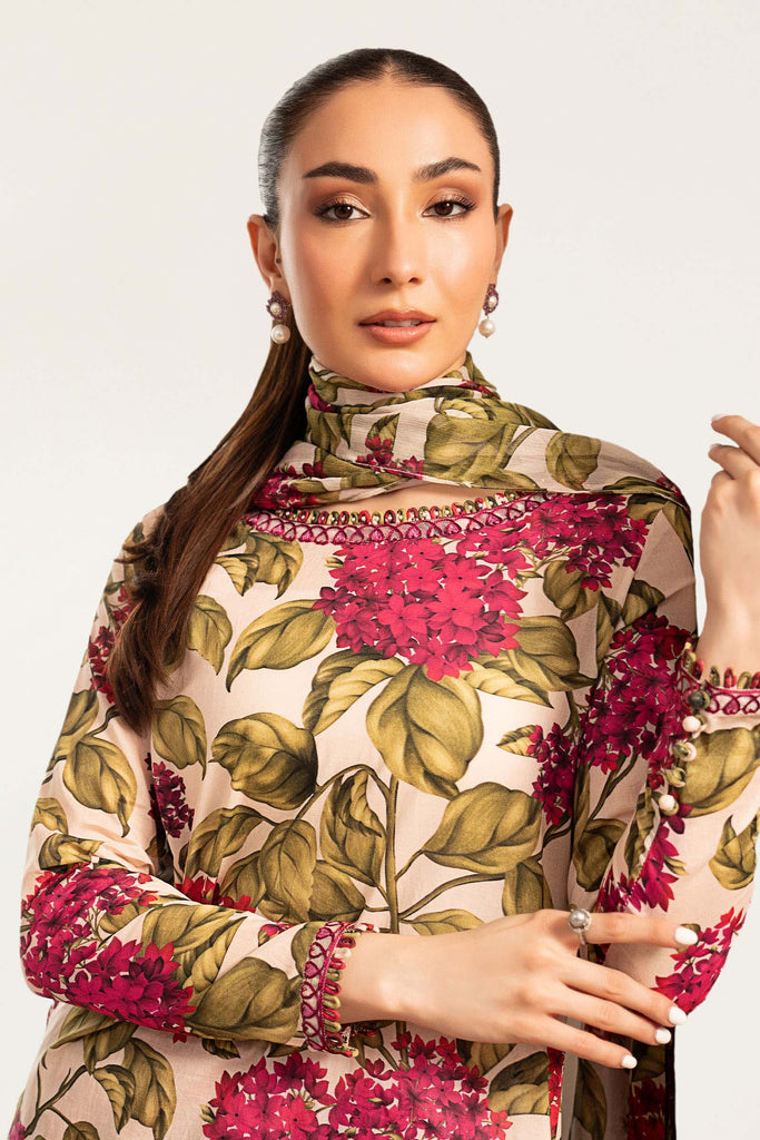 Embroidered Lawn 3 Piece Suit – Off White