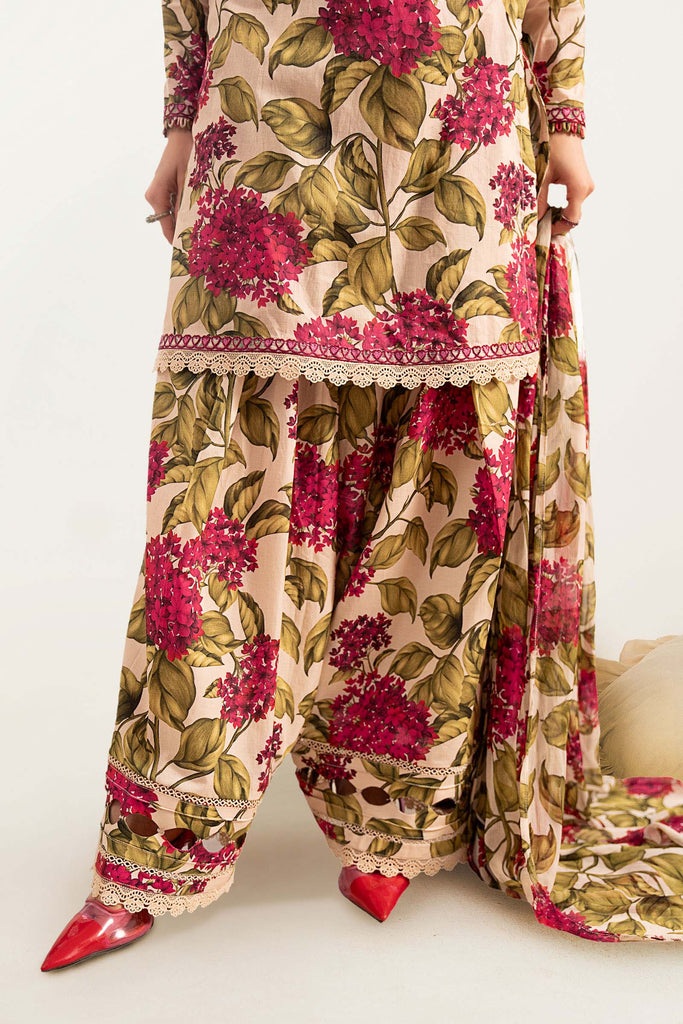 Embroidered Lawn 3 Piece Suit – Off White