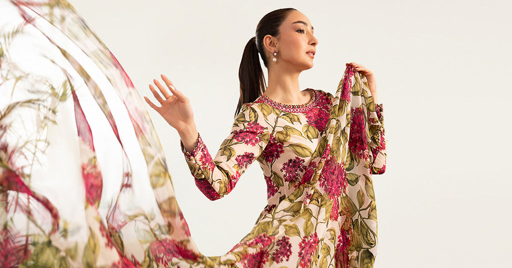 Embroidered Lawn 3 Piece Suit – Off White
