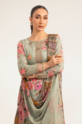 Embroidered Lawn Suit for Women – Green