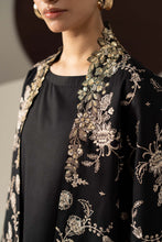 Load image into Gallery viewer, 2 Piece Embroidered Linen Suit in Black