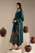 Load image into Gallery viewer, 3 Piece Embroidered Marina Twill Suit - Teal