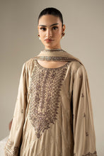 Load image into Gallery viewer, Coffee Brown 3 Piece Embroidered Marina Twill Suit