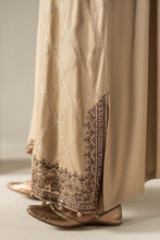 Load image into Gallery viewer, Coffee Brown 3 Piece Embroidered Marina Twill Suit