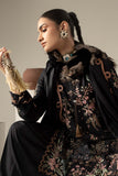 Black Marina Twill 3 Piece Embroidered Suit