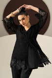 Black Palachi 3 Piece Embroidered Suit for Women