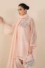 Load image into Gallery viewer, 3 Piece Embellished Cotton Net Suit in Pink