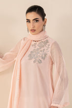 Load image into Gallery viewer, 3 Piece Embellished Cotton Net Suit in Pink