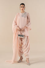 Load image into Gallery viewer, 3 Piece Embellished Cotton Net Suit in Pink