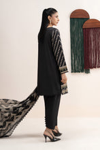 Load image into Gallery viewer, Front-Open Dobby Lawn Suit - Black