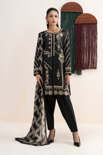 Load image into Gallery viewer, Front-Open Dobby Lawn Suit - Black