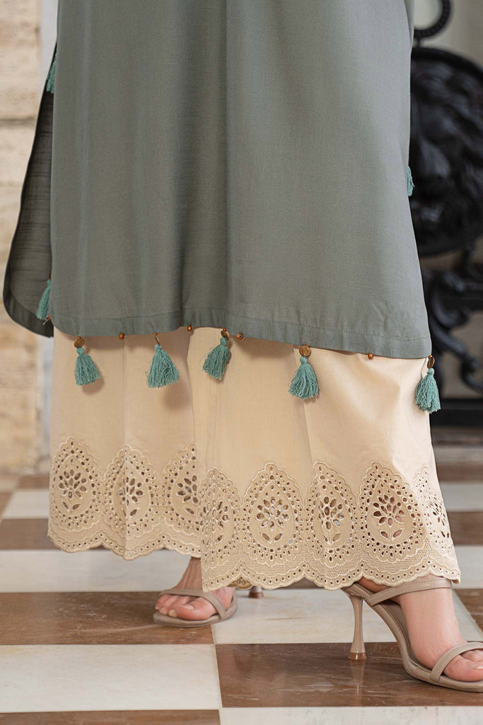 2 Piece Embroidered Lawn Suit for Women - Sea Green