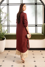 Load image into Gallery viewer, 2 Piece Embroidered Lawn Suit in Red