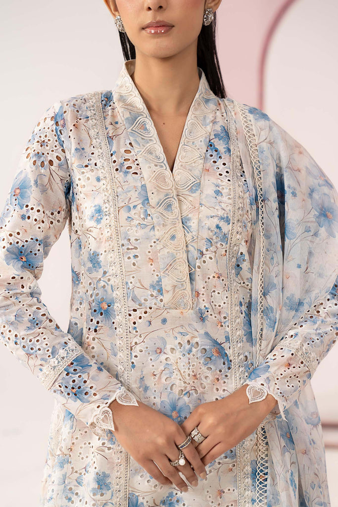 3 Piece Embroidered Lawn Suit for Women - Ferozi