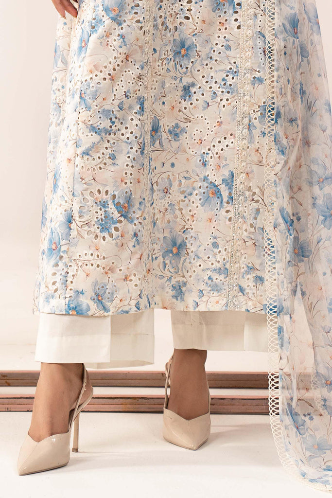 3 Piece Embroidered Lawn Suit for Women - Ferozi