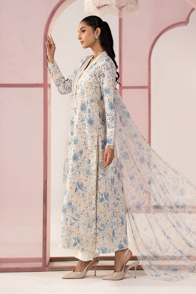 3 Piece Embroidered Lawn Suit for Women - Ferozi