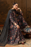 3 Piece Embroidered Raw Silk Angrakha Suit for Women – Blue