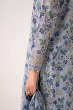 Load image into Gallery viewer, 3 Piece Embroidered Blue Lawn Suit with Gharara