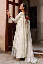 Load image into Gallery viewer, 3 Piece Block Printed Lawn Frock Suit – White