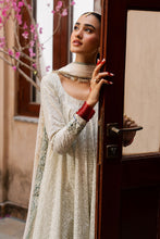 Load image into Gallery viewer, 3 Piece Block Printed Lawn Frock Suit – White