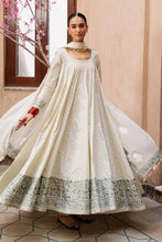 Load image into Gallery viewer, 3 Piece Block Printed Lawn Frock Suit – White