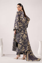 Load image into Gallery viewer, 3 Piece Embroidered Raw Silk Suit for Women - Blue
