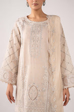 Load image into Gallery viewer, 3 Piece Embroidered Lawn Suit with Scalloped Border – White