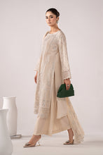 Load image into Gallery viewer, 3 Piece Embroidered Lawn Suit with Scalloped Border – White
