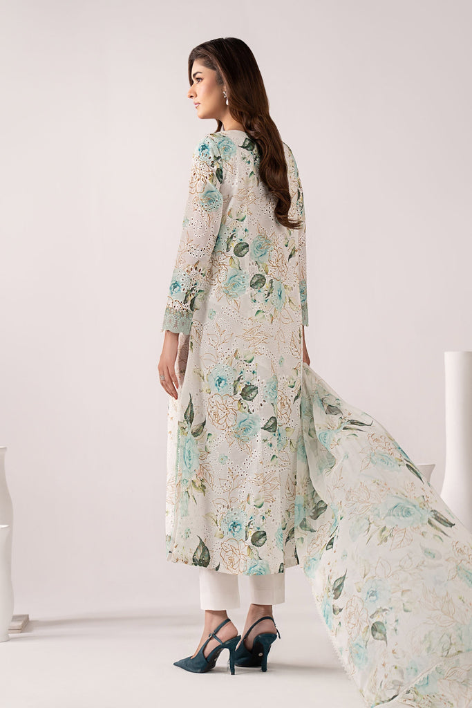 Maria.B 3 Piece Embroidered Ferozi Lawn Suit