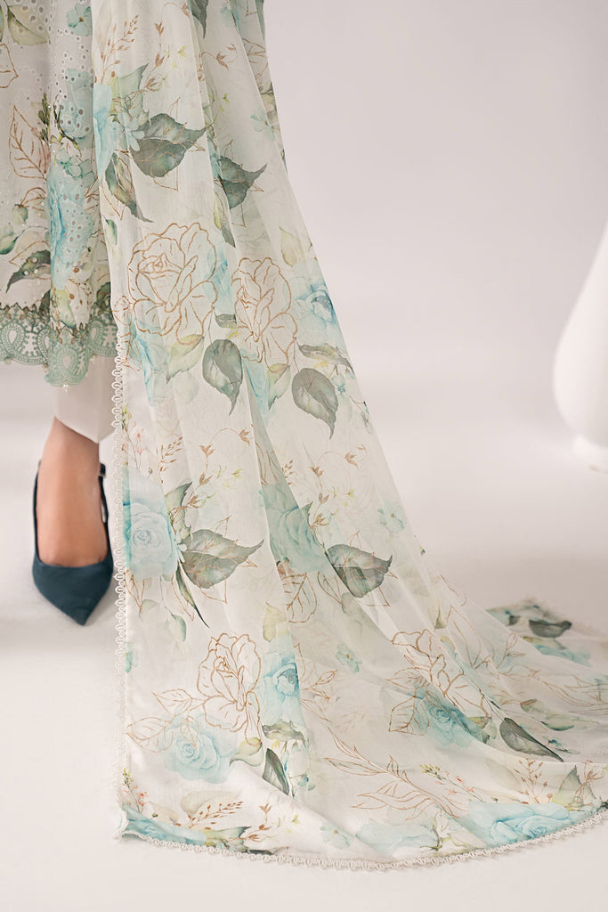 Maria.B 3 Piece Embroidered Ferozi Lawn Suit