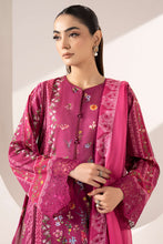 Load image into Gallery viewer, 3 Piece Embroidered Purple Lawn Suit with Ombre Dupatta