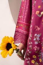 Load image into Gallery viewer, 3 Piece Embroidered Purple Lawn Suit with Ombre Dupatta
