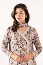 Load image into Gallery viewer, Printed Angrakha Embroidered Lawn Suit - Off-White
