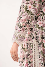 Load image into Gallery viewer, Printed Angrakha Embroidered Lawn Suit - Off-White