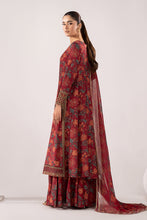 Load image into Gallery viewer, Maroon 3 Piece Embroidered Raw Silk Suit for Women