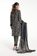 Load image into Gallery viewer, Black Dobby 3 Piece Embroidered Suit