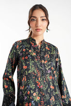 Load image into Gallery viewer, Black Dobby 3 Piece Embroidered Suit