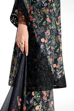 Load image into Gallery viewer, Black Dobby 3 Piece Embroidered Suit
