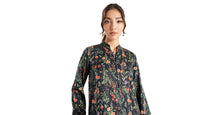 Load image into Gallery viewer, Black Dobby 3 Piece Embroidered Suit