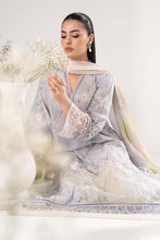 Load image into Gallery viewer, Dobby Lawn 3 Piece Embroidered Suit for Women - Blue