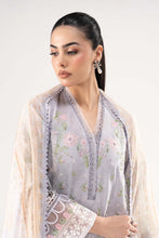 Load image into Gallery viewer, Dobby Lawn 3 Piece Embroidered Suit for Women - Blue