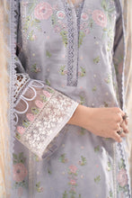 Load image into Gallery viewer, Dobby Lawn 3 Piece Embroidered Suit for Women - Blue