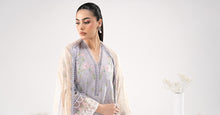 Load image into Gallery viewer, Dobby Lawn 3 Piece Embroidered Suit for Women - Blue