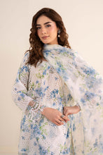 Load image into Gallery viewer, White 3 Piece Embroidered Lawn Gharara Suit for Women