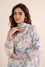 Load image into Gallery viewer, White 3 Piece Embroidered Lawn Gharara Suit for Women