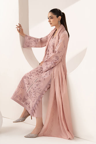 Maria.B Embroidered Lawn 3 Piece Suit – Lilac