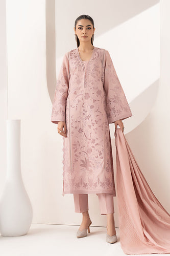 Maria.B Embroidered Lawn 3 Piece Suit – Lilac