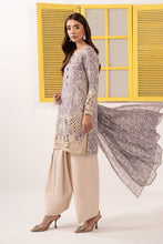 Load image into Gallery viewer, Off-White Embroidered Silk 3 Piece Suit for Women
