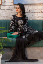 Load image into Gallery viewer, 3 Piece Printed Lawn Suit for Women - Black